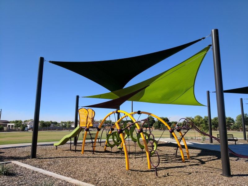 Commercial shade sails for customer or public outdoor space
