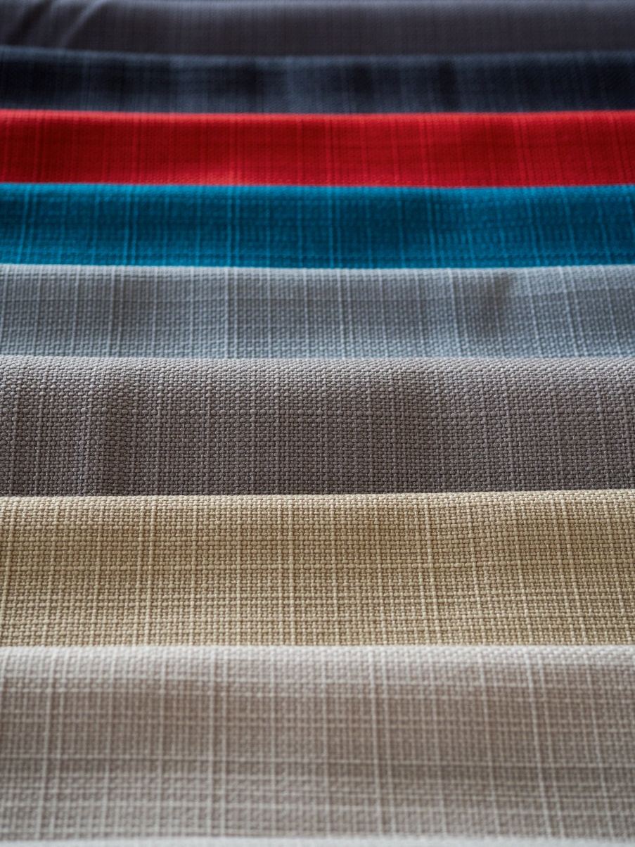 Shade sail fabric material close up