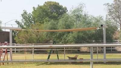 Livestock Shade Sails installation example in Southern California