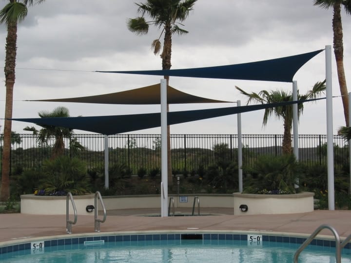 Real commercial shade sail structure photo 1 from Cali Shade Sails