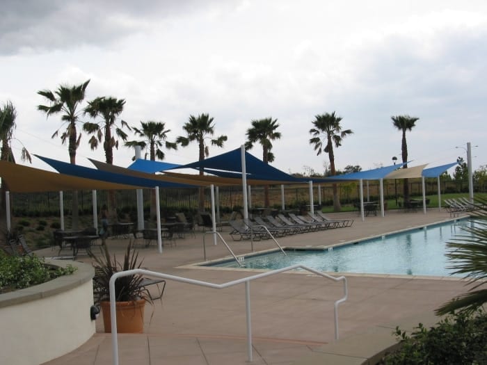 Real commercial shade sail structure photo 3 from Cali Shade Sails