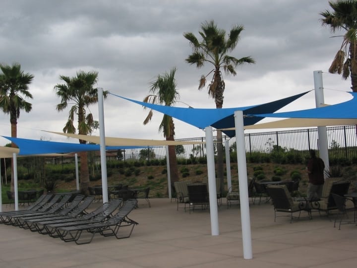 Real commercial shade sail structure photo 8 from Cali Shade Sails