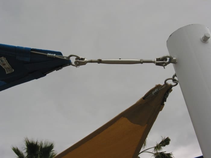 Real commercial shade sail structure photo 9 from Cali Shade Sails