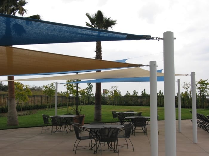 Real commercial shade sail structure photo 10 from Cali Shade Sails