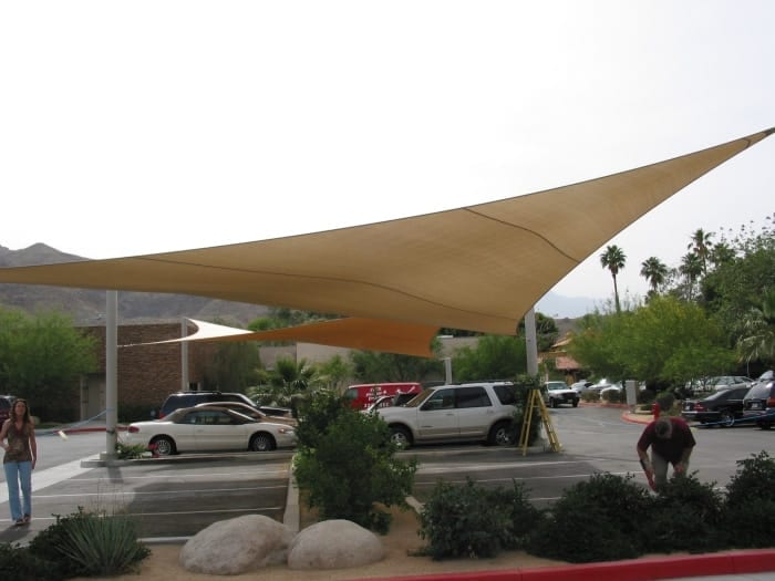 Real commercial shade sail structure photo 12 from Cali Shade Sails
