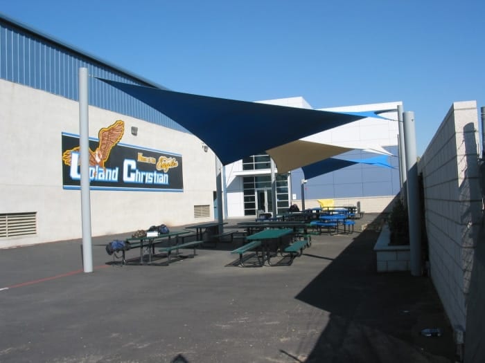 Real commercial shade sail structure photo 14 from Cali Shade Sails
