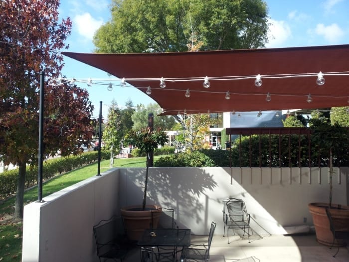 Real commercial shade sail structure photo 17 from Cali Shade Sails