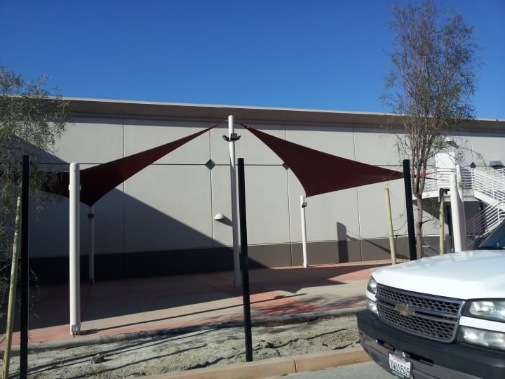 Real commercial shade sail structure photo 19 from Cali Shade Sails