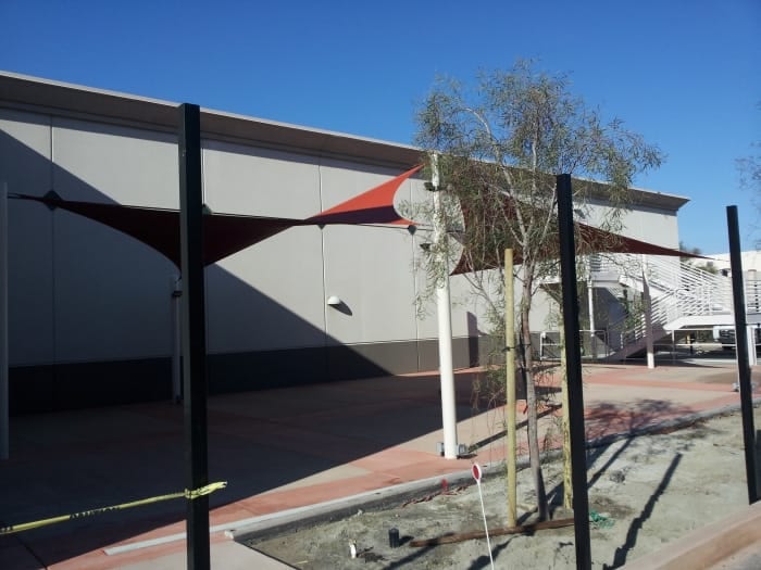 Real commercial shade sail structure photo 21 from Cali Shade Sails
