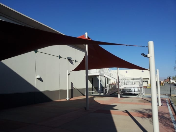 Real commercial shade sail structure photo 22 from Cali Shade Sails