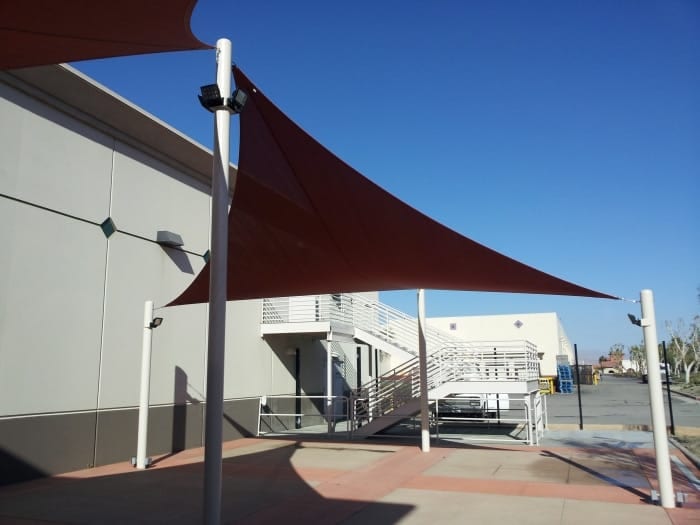 Real commercial shade sail structure photo 24 from Cali Shade Sails