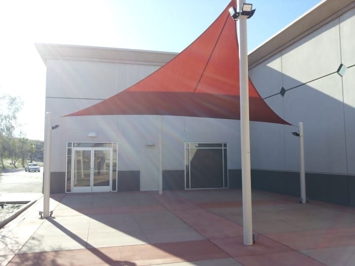 Real commercial shade sail structure photo 26 from Cali Shade Sails