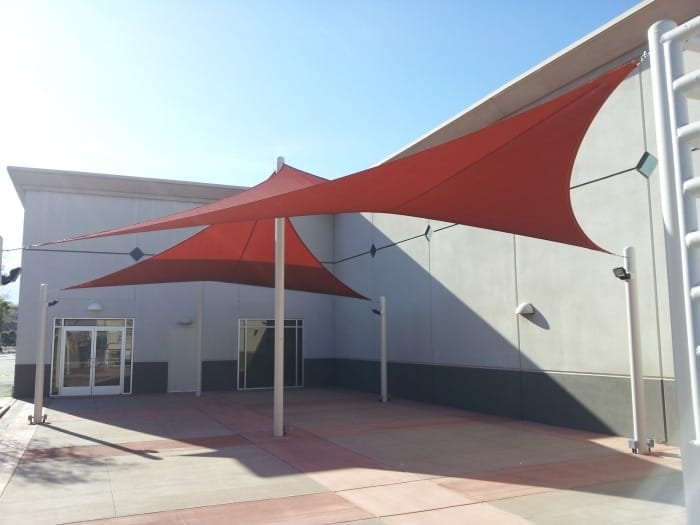 Real commercial shade sail structure photo 27 from Cali Shade Sails