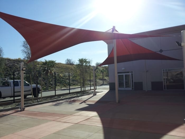 Real commercial shade sail structure photo 28 from Cali Shade Sails