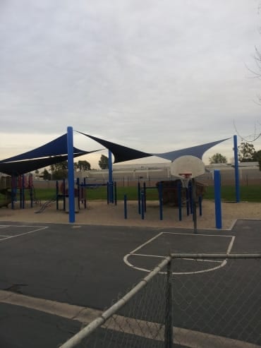 Real commercial shade sail structure photo 33 from Cali Shade Sails
