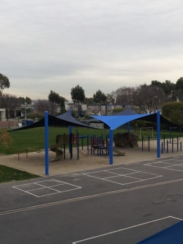 Real commercial shade sail structure photo 34 from Cali Shade Sails