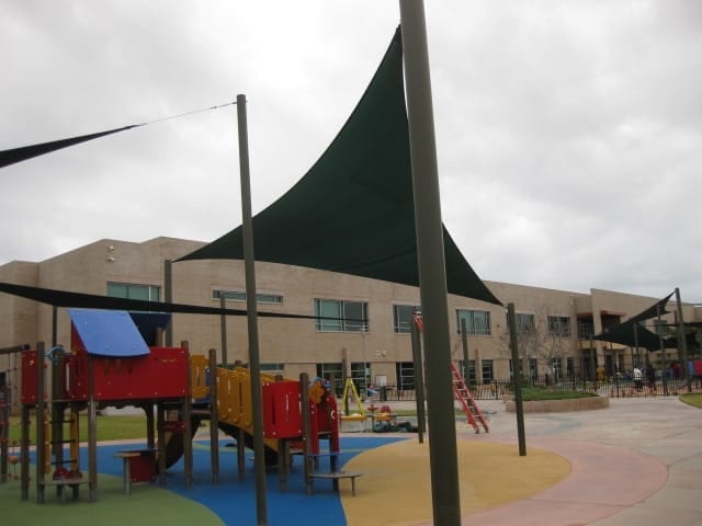 Real commercial shade sail structure photo 78 from Cali Shade Sails
