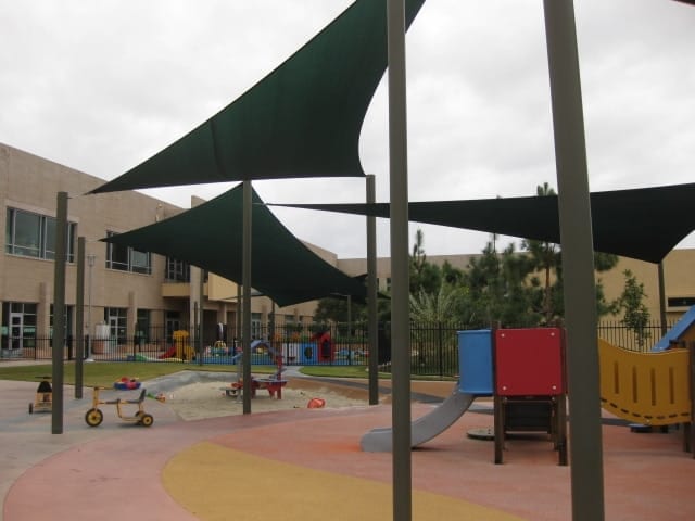 Real commercial shade sail structure photo 82 from Cali Shade Sails