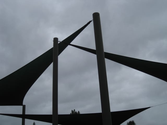 Real commercial shade sail structure photo 84 from Cali Shade Sails