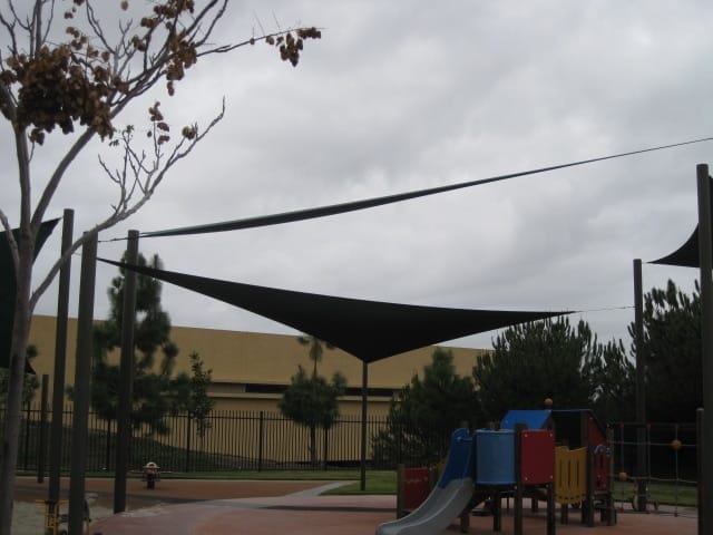 Real commercial shade sail structure photo 86 from Cali Shade Sails