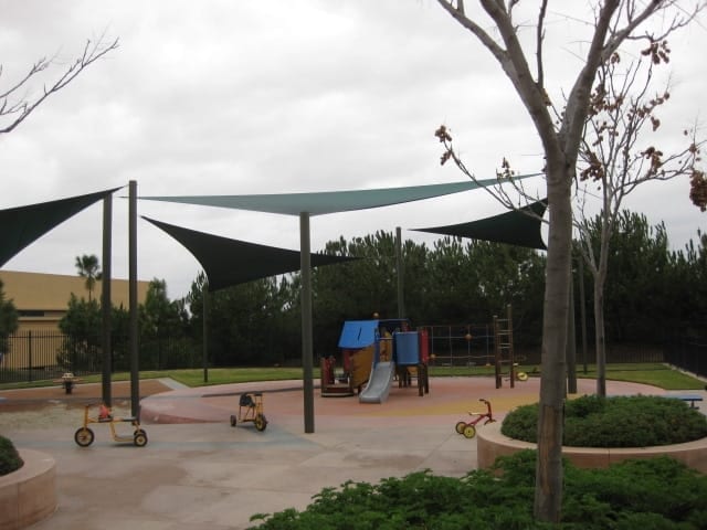 Real commercial shade sail structure photo 88 from Cali Shade Sails