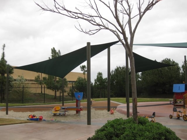 Real commercial shade sail structure photo 89 from Cali Shade Sails
