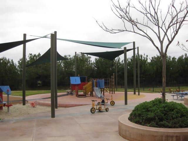 Real commercial shade sail structure photo 90 from Cali Shade Sails