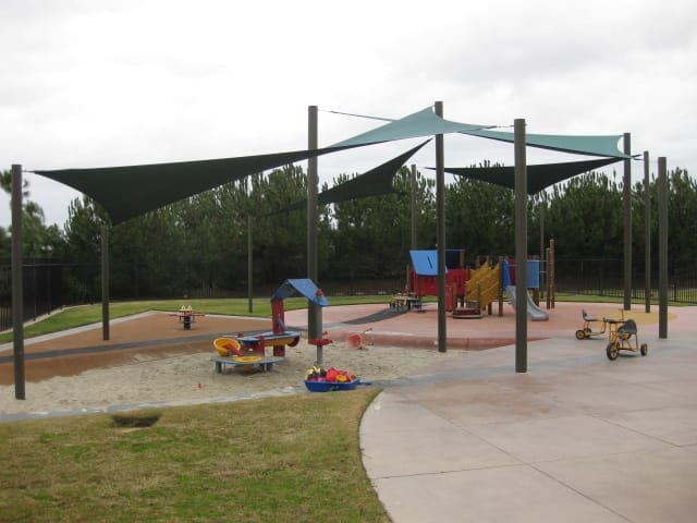 Real commercial shade sail structure photo 91 from Cali Shade Sails