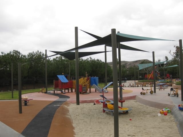 Real commercial shade sail structure photo 94 from Cali Shade Sails