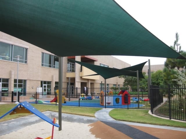 Real commercial shade sail structure photo 96 from Cali Shade Sails