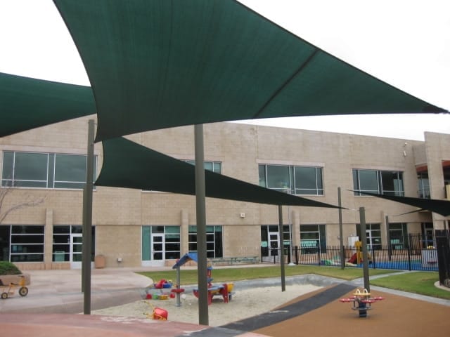 Real commercial shade sail structure photo 98 from Cali Shade Sails