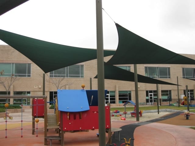 Real commercial shade sail structure photo 99 from Cali Shade Sails