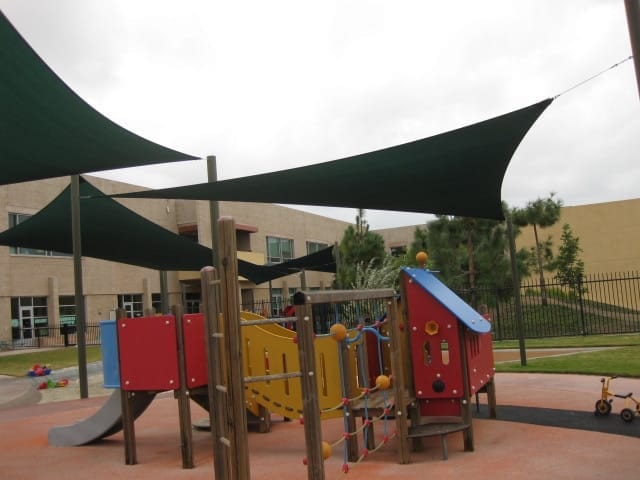 Real commercial shade sail structure photo 100 from Cali Shade Sails