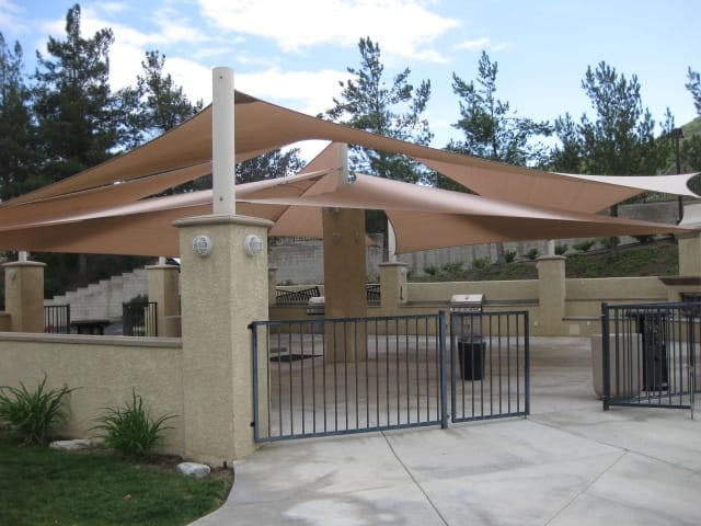 Real commercial shade sail structure photo 103 from Cali Shade Sails