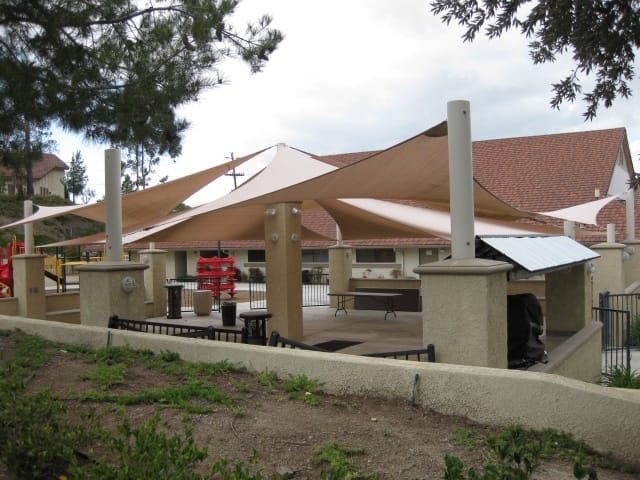 Real commercial shade sail structure photo 106 from Cali Shade Sails