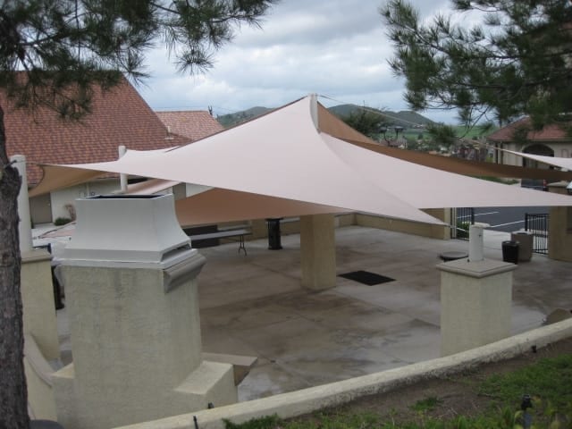 Real commercial shade sail structure photo 109 from Cali Shade Sails