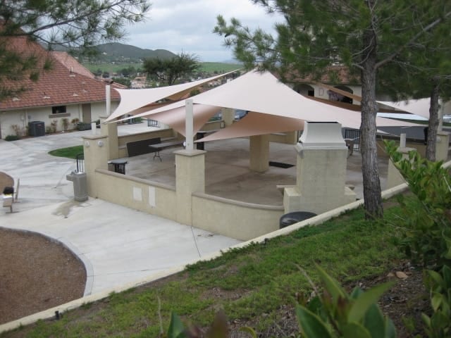Real commercial shade sail structure photo 110 from Cali Shade Sails