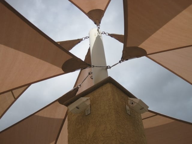 Real commercial shade sail structure photo 116 from Cali Shade Sails