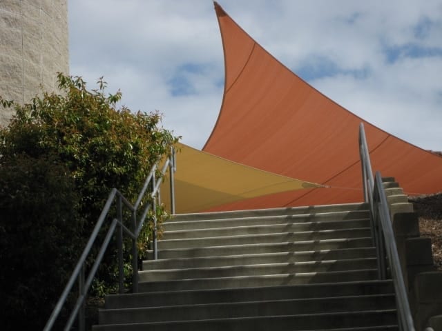 Real commercial shade sail structure photo 117 from Cali Shade Sails