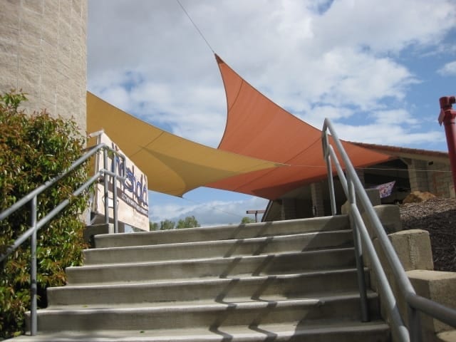 Real commercial shade sail structure photo 118 from Cali Shade Sails