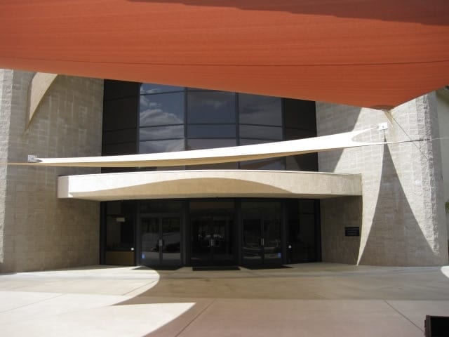 Real commercial shade sail structure photo 122 from Cali Shade Sails