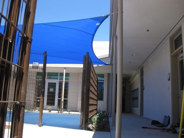 Real commercial shade sail structure photo 124 from Cali Shade Sails