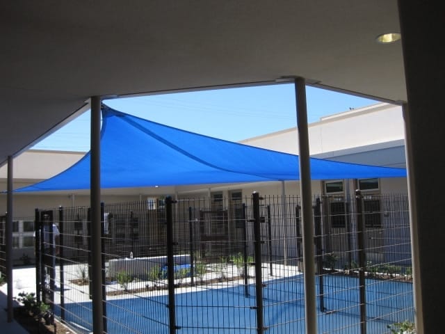 Real commercial shade sail structure photo 127 from Cali Shade Sails