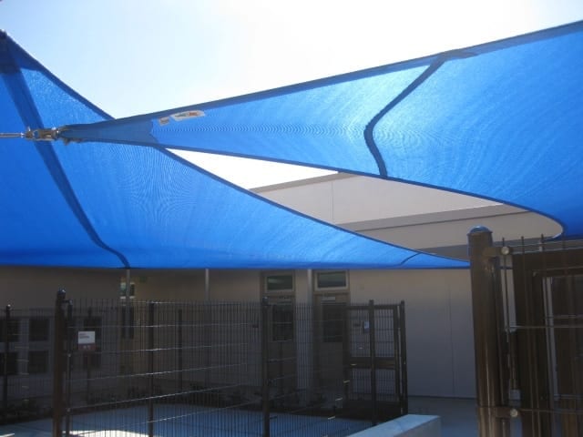 Real commercial shade sail structure photo 128 from Cali Shade Sails