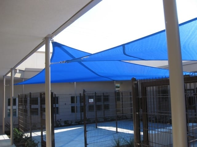 Real commercial shade sail structure photo 129 from Cali Shade Sails