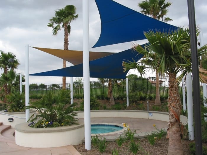 Real commercial shade sail structure photo 135 from Cali Shade Sails