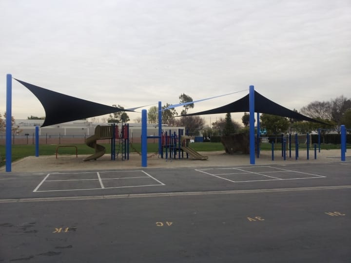 Real commercial shade sail structure photo 136 from Cali Shade Sails
