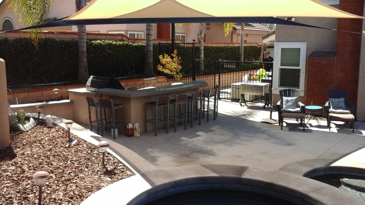 Livestock Shade Sails installation example in Southern California